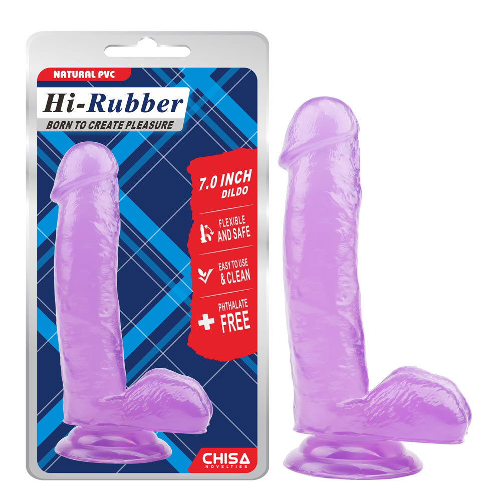 7.0 Inch Dildo-Purpura