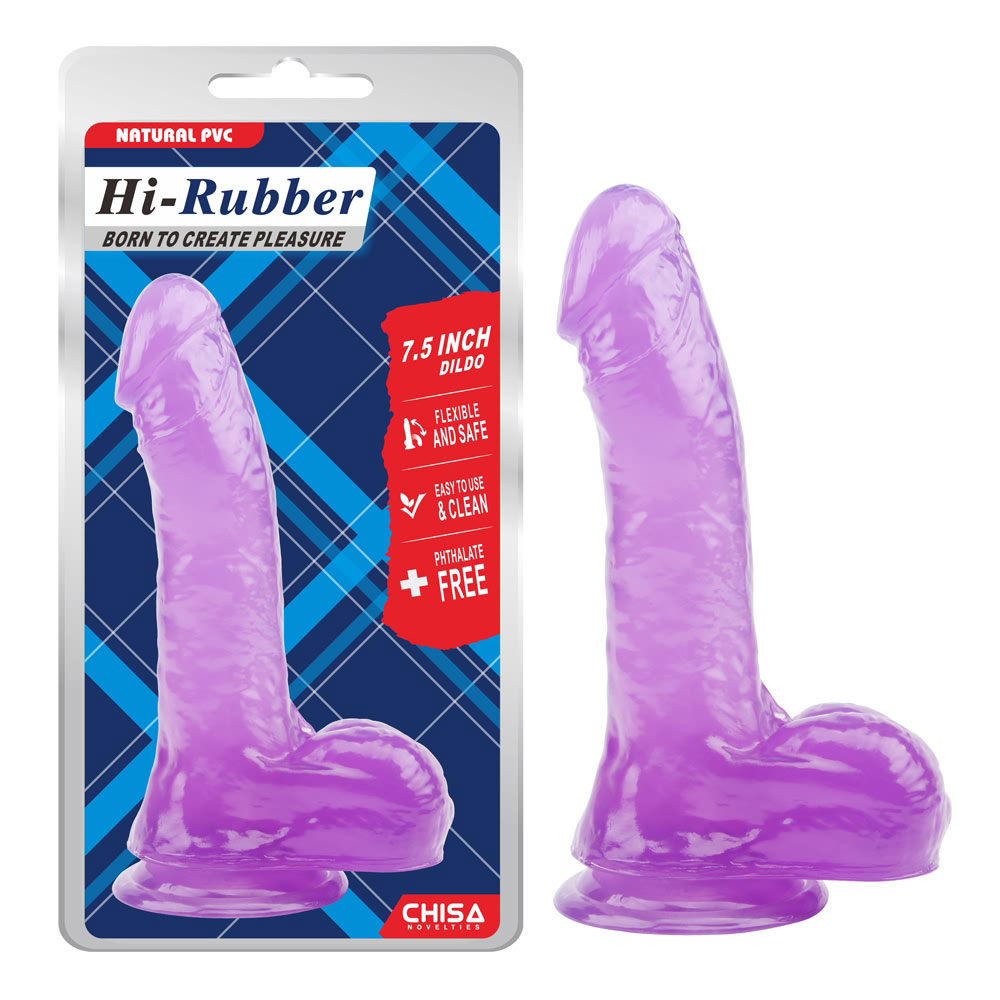 7.5 Inch Dildo-Purpura