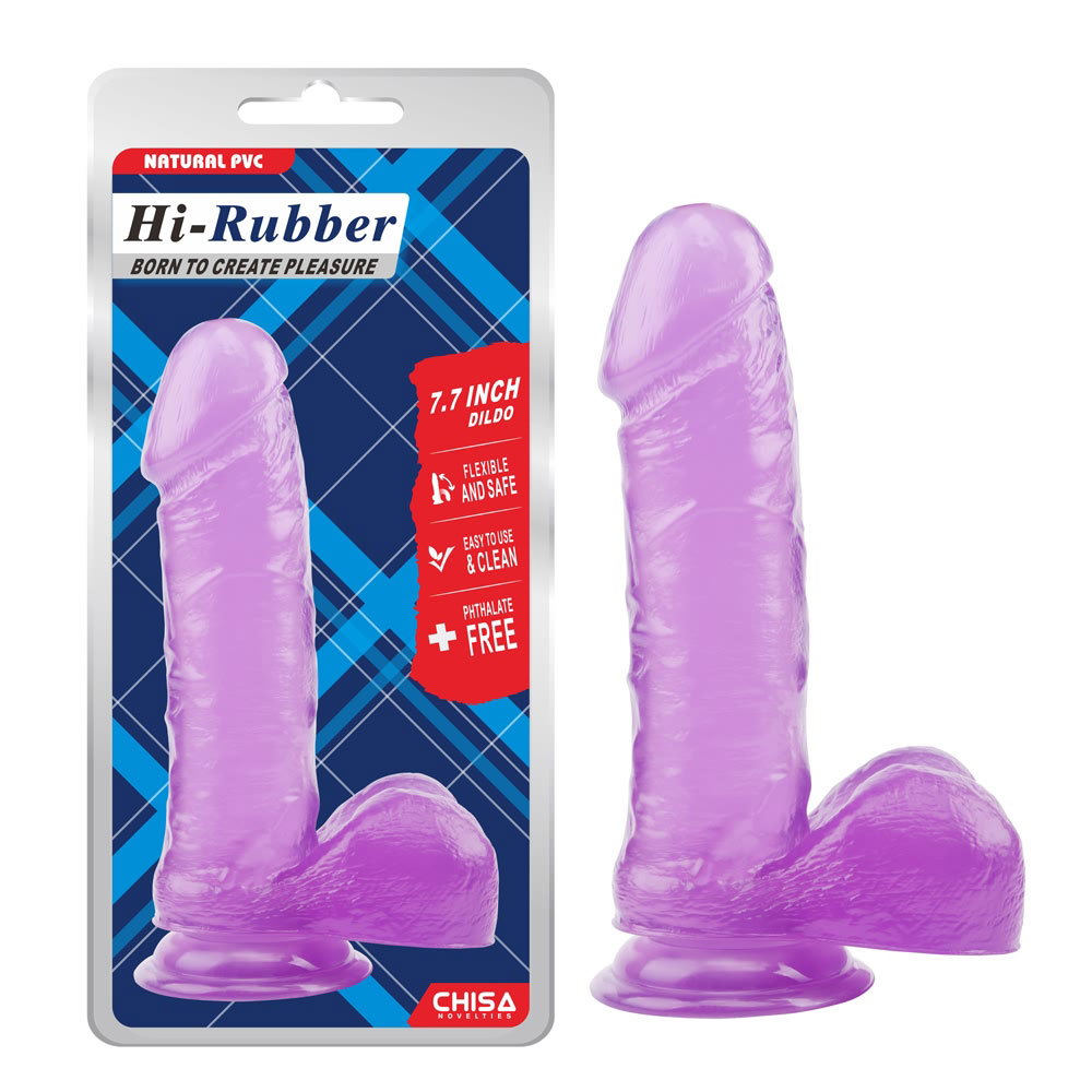 7.7 Inch Dildo-Purpura