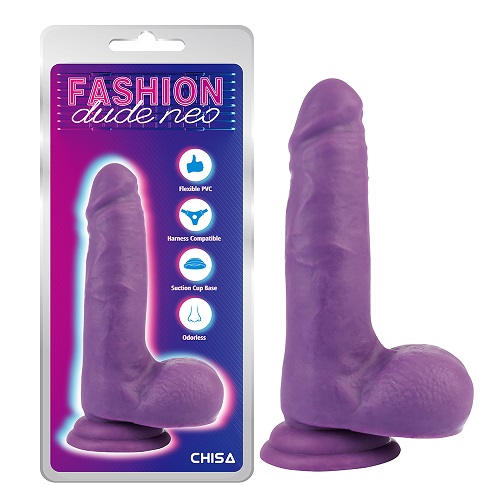 7'' Dual Densitas Mentula Dildo Purpura